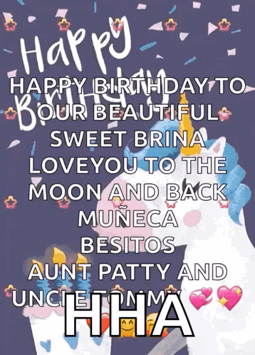 Hi Happy Birthday GIF. This 358 x 498 animated GIF is part of our happy birthday dancing collection. Related themes include happy birthday, unicorn. Created…
