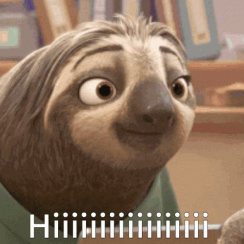 Hi Sloth GIF. This 498 x 498 animated GIF is part of our sloth zootopia collection. Related themes include disney, flash. Created by 7_8_9. View the…