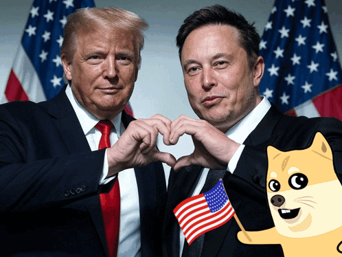 Hibu Fantoumi Doge Elon Musk Donald Trump Dogecoin GIF