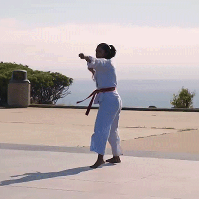 High Kick Michelle Khare GIF