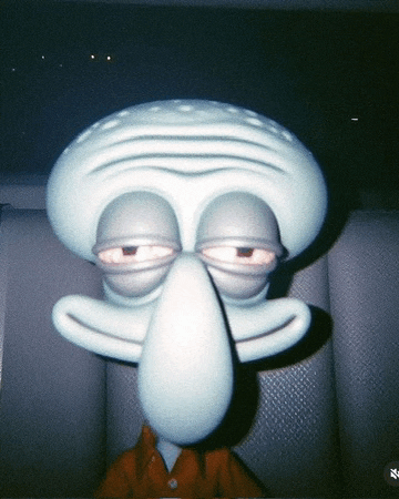 High Squidward Meme