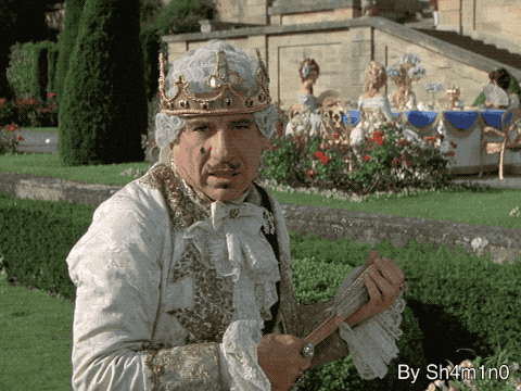 History Of The World Mel Brooks GIF. This 480 x 360 animated GIF is part of our its good to be the king collection. Created by sh4m1no. View the original…