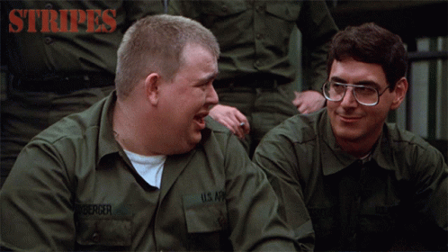 Hit Russell Ziskey GIF. This 498 x 280 animated GIF is part of our lighten up francis collection. Created by StripesMovie. View the original animation…