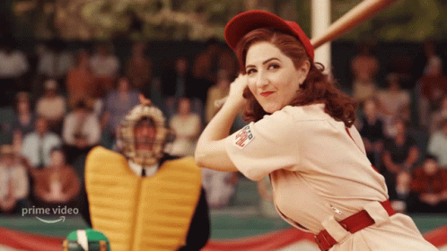 Hit The Ball Greta GIF. This 498 x 280 animated GIF is part of our theres no crying in baseball collection. Created by LeagueOnPrime. View the original…