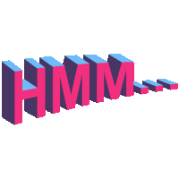 Hmm Thinking Sticker