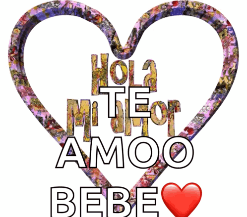 Hola Amor Heart GIF