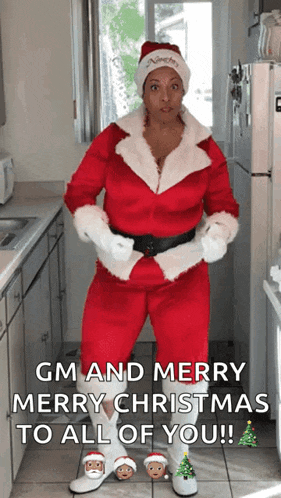 Holly Logan Santa GIF