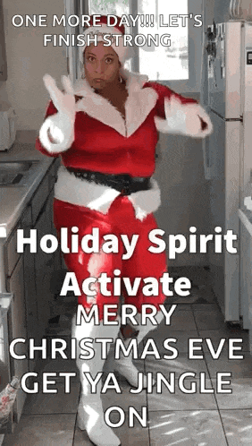Holly Logan Santa GIF