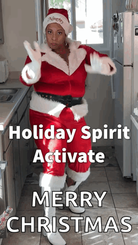 Holly Logan Santa GIF. This 281 x 498 animated GIF is part of our merry christmas ya filthy animal collection. Related themes include festive, merry…