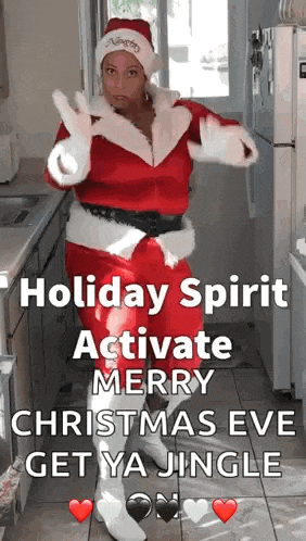 Holly Logan Santa GIF