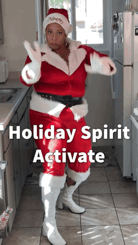 Holly Logan Santa GIF