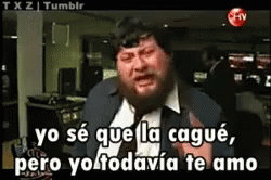 Hombre De Barba Y Traje En Tv Pide Perdon A Su Amor GIF