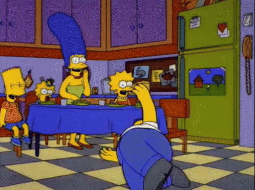 Homer Break-dancing - The Simpsons GIF