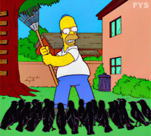 Homer Crow GIF