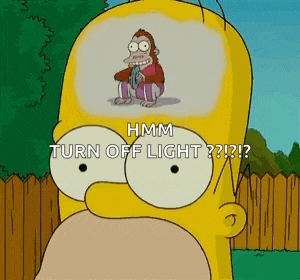 Homer Day Dreaming GIF