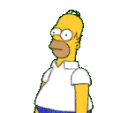 Homer Simpson Bush Sticker
