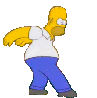 Homer Simpson Homer Dance Sticker
