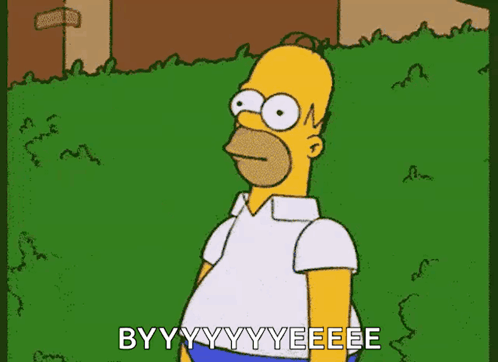 Homer Simpson Im Gone GIF. This 498 x 362 animated GIF is part of our homer disappearing collection. Related themes include homer simpson, the simpsons…