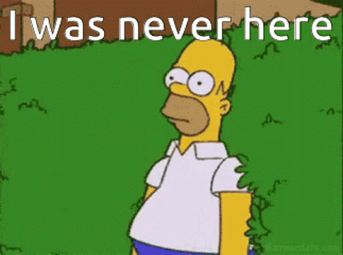 Homer Simpson Im Out GIF. This 498 x 370 animated GIF is part of our homer simpson hedge collection. Related themes include homer simpson, im out, never…