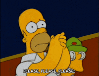 Homer Simpson Prier GIF