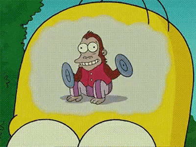Homer The Simpsons GIF. This 400 x 300 animated GIF is part of our homer affe im kopf collection. Related themes include the simpsons. View the original…