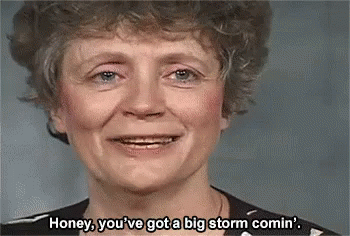 Honey, You'Re F*cked GIF. This 350 x 236 animated GIF is part of our honey youve got a big storm coming collection. View the original animation, share it…