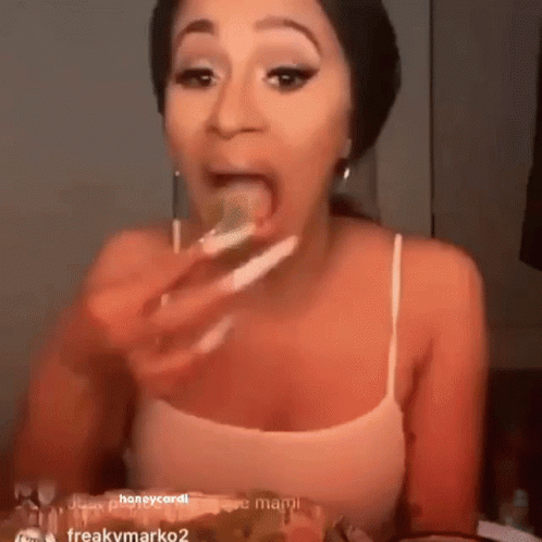 Honeycardi Cardi B GIF