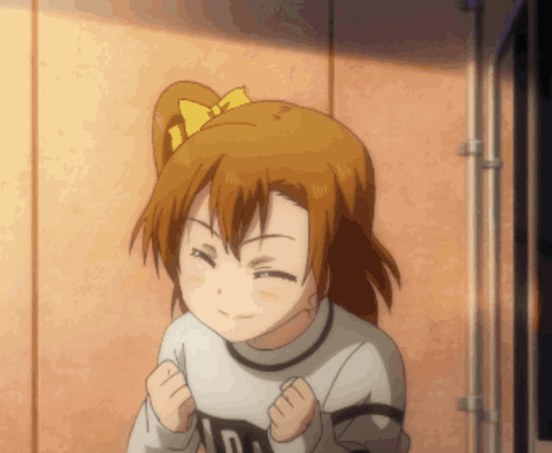 Honoka Kousaka Arms Up GIF