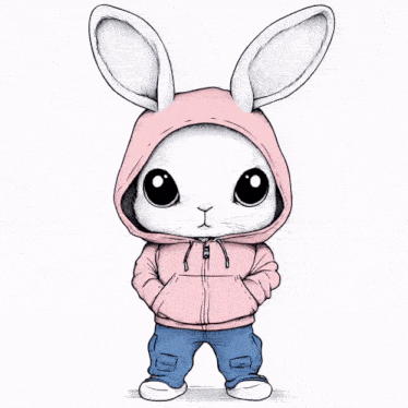 Hoodiex Bunny GIF