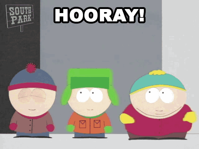 Hooray Eric Cartman GIF