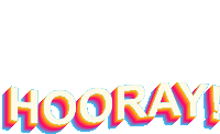 Hooray Yay Sticker