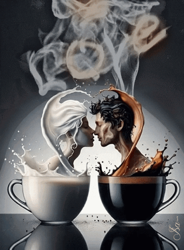 Hop Cup Of Coffee Steaming Cup Of Coffee GIF