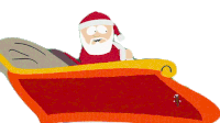 Hop In Santa Claus Sticker