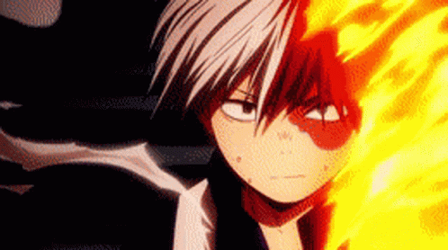 Hot And Cold Anime GIF. This 498 x 278 animated GIF is part of our todoroki shouto collection. Related themes include anime, mha, my hero academia. Created…