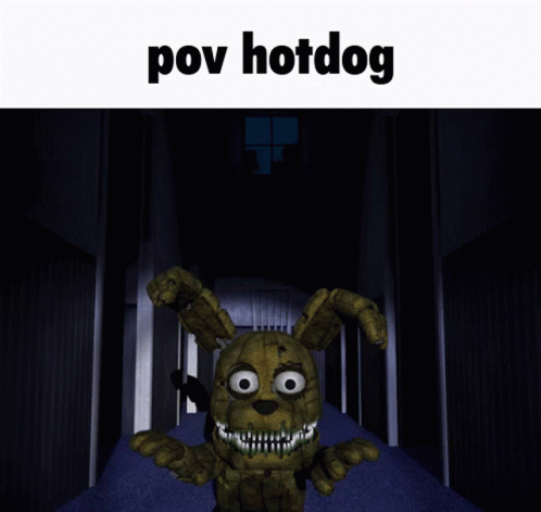 Hot Dog Fnaf GIF. This 498 x 471 animated GIF is part of our phantom freddy jumpscare collection. Related themes include fnaf, gif, jumpscare. Created by…