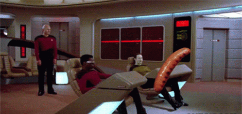 Hotdog Spin GIF. This 498 x 236 animated GIF is part of our sausage face collection. Related themes include star trek. Created by Kmldash10. View the…