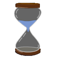 Hourglass Time Sticker