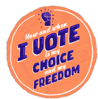 How And When I Vote My Choice Sticker