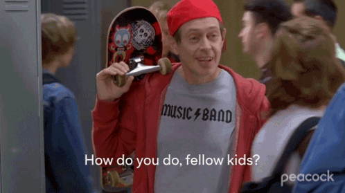 How Do You Do Fellow Kids Lenny Wosniak GIF. This 498 x 279 animated GIF is part of our steve buscemi lipstick collection. Created by 30Rock. View the…
