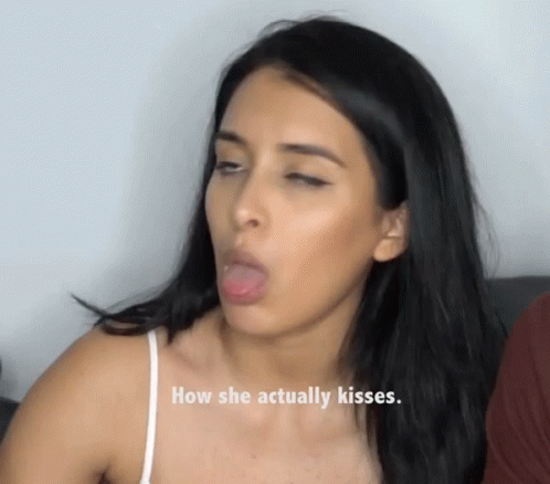 How She Actually Kisses Kisses GIF. This 498 x 438 animated GIF is part of our tongue kissing collection. Related themes include tongue. Created by…