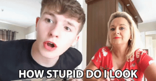 How Stupid Do I Look Adam Beales GIF. This 498 x 258 animated GIF is part of our stupid is as stupid does collection. Related themes include crazy, silly…
