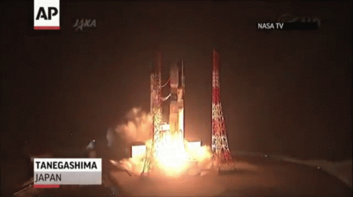 Htv-4 Launches To The Iss From Japan GIF