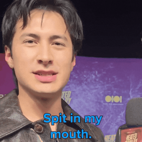 Hudson Williams Spit In My Mouth GIF