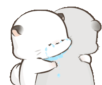 Hug Cry Sticker