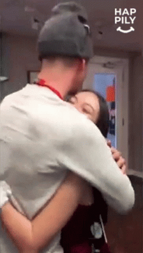 Hug Me Happily GIF