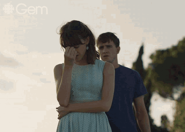 Hugging Connell GIF
