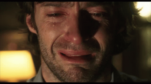 Hugh Jackman Sad GIF. This 498 x 280 animated GIF is part of our the fountain collection. Related themes include crying, sad. Created by ephread. View the…