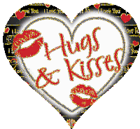 Hugs And Kisses Love Sticker