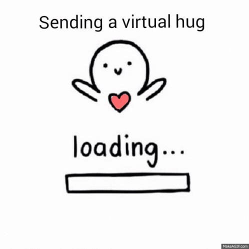Hugs Sending Virtual Hugs GIF