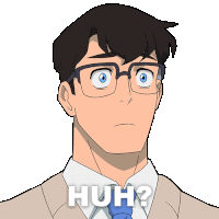 Huh Clark Kent Sticker